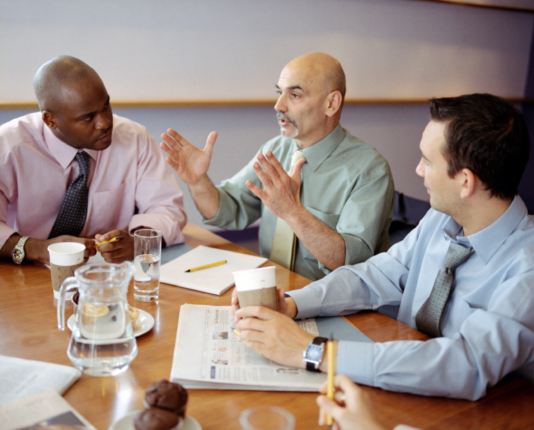 committee members around table